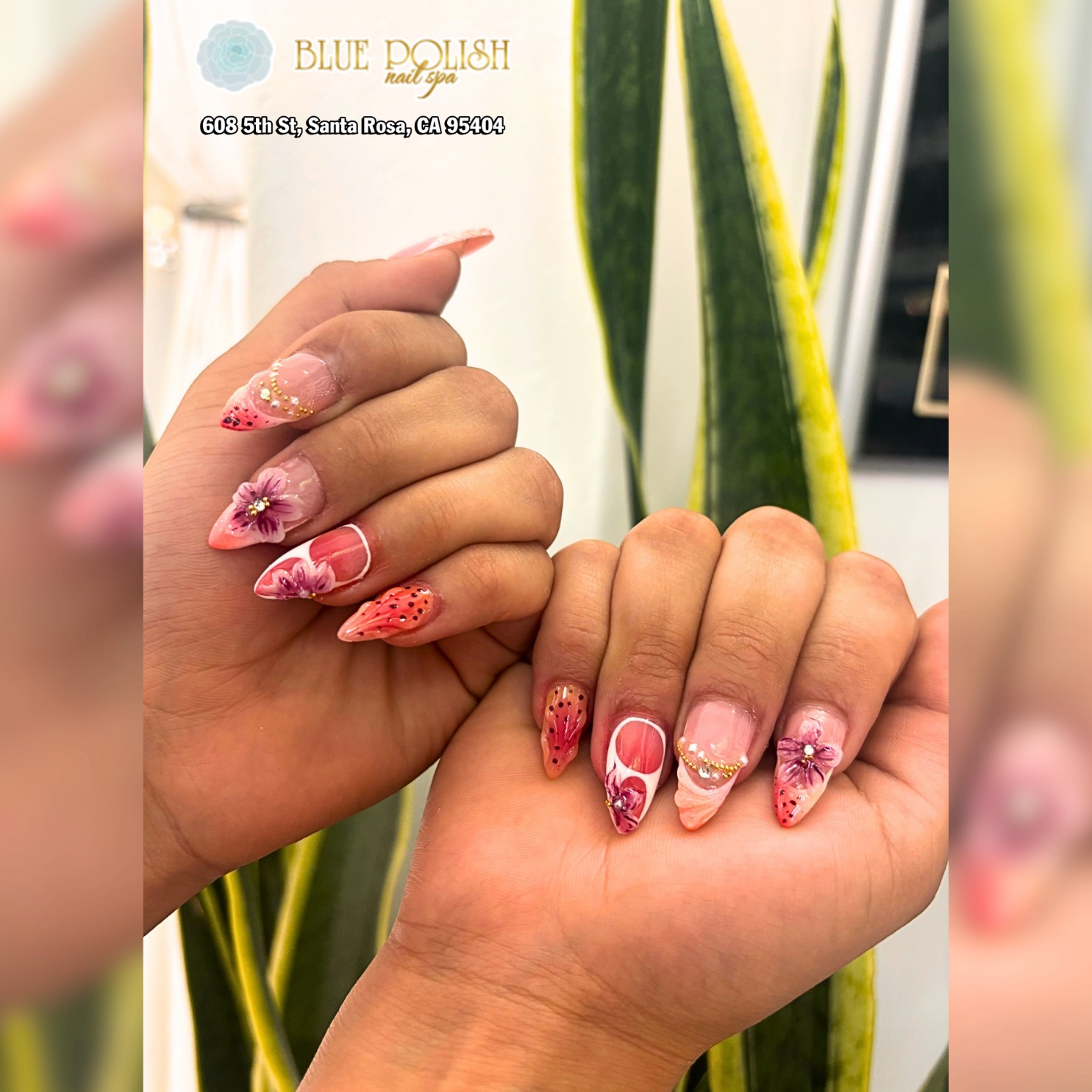 Blue Polish Nail Spa